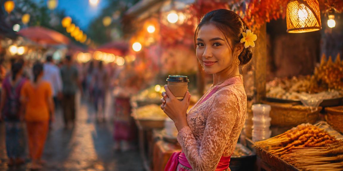 Pengguna Indonesia mengecek saldo bonus deposit dax89 sambil minum kopi
